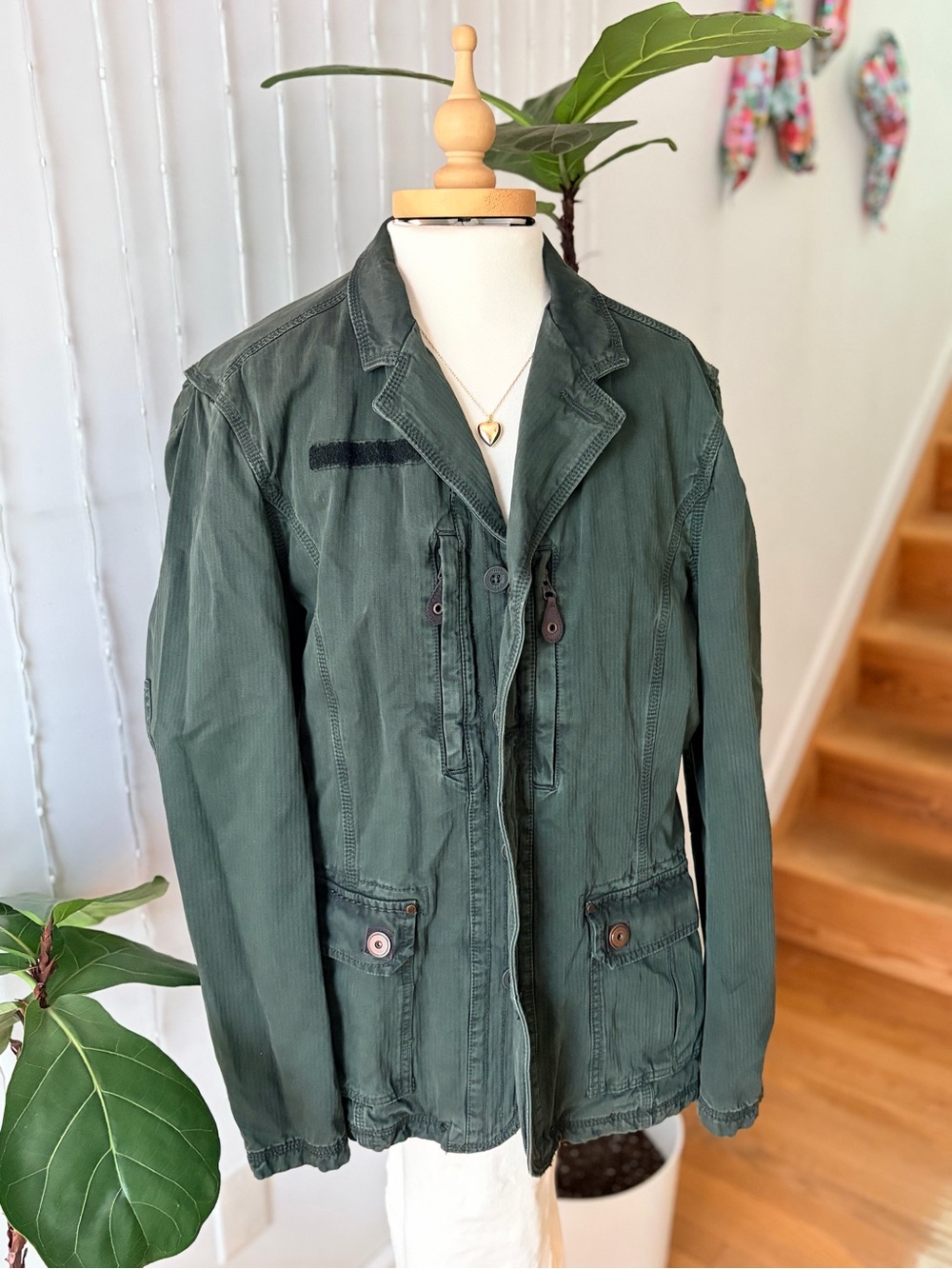 Vintage 90s/Y2K Triple Five Soul Military Utility Jacket | XL